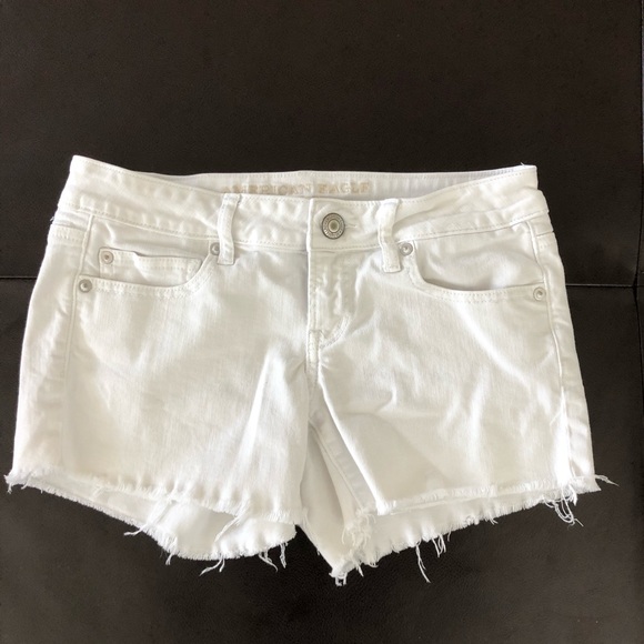 American Eagle Outfitters Pants - White Denim American Eagle Shorts 4
